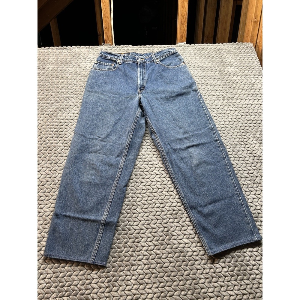 Vintage Levis 560 Jeans Mens 30x26 Tan Loose Fit Tapered Leg Made in USA 90s